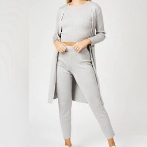 NWT SILK & SALT Staycation Grey Set